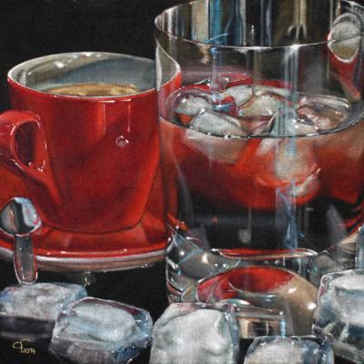 08 Goetz Friedewald Cold Heat 90x90 Acryl Auf Jute